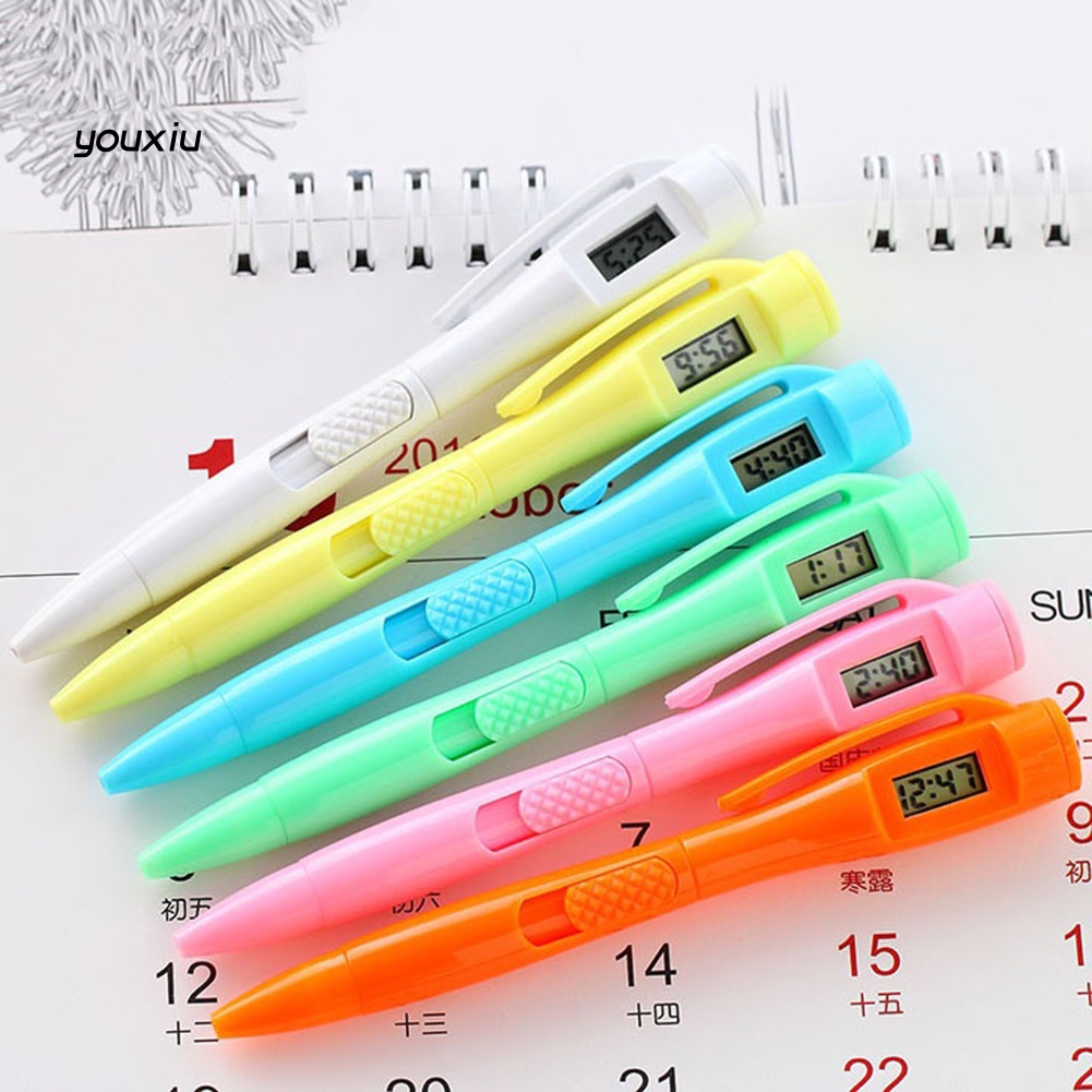 Xy * đồng hồ kỹ thuật số bút bi đồng hồ điện tử đồ dùng học tập văn phòng phẩm