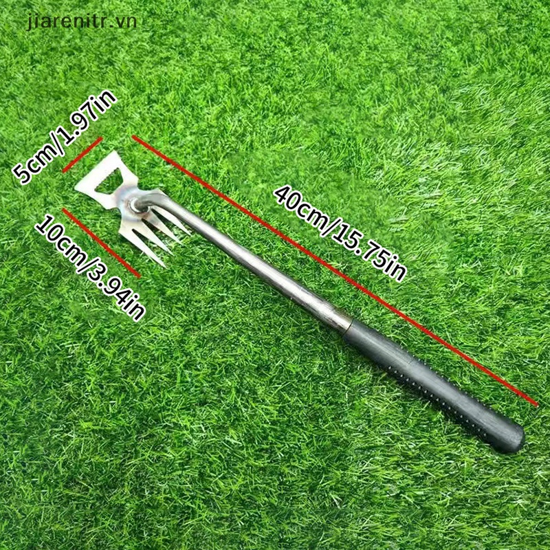 Ji 1pc hướng dẫn sử dụng công cụ kéo làm cỏ làm cỏ dọc đào cỏ xẻng bãi cỏ loại bỏ gốc cuốc vườn supplie để làm cỏ đào vn