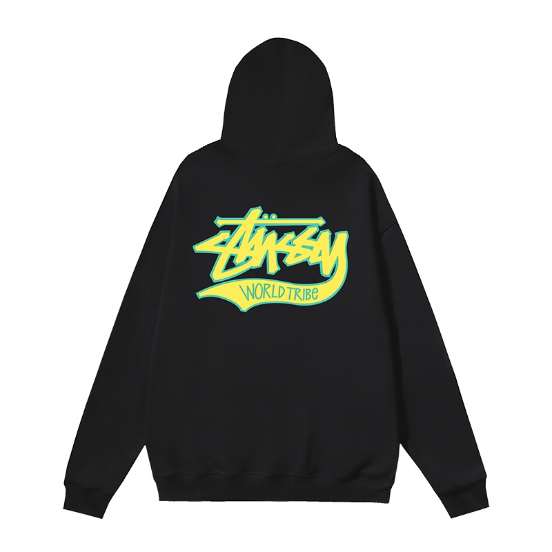 Bán chạy nhất st56789sy nam và nữ áo hoodie phía trước và phía sau chữ in áo dài tay có mũ trùm đầu unisex