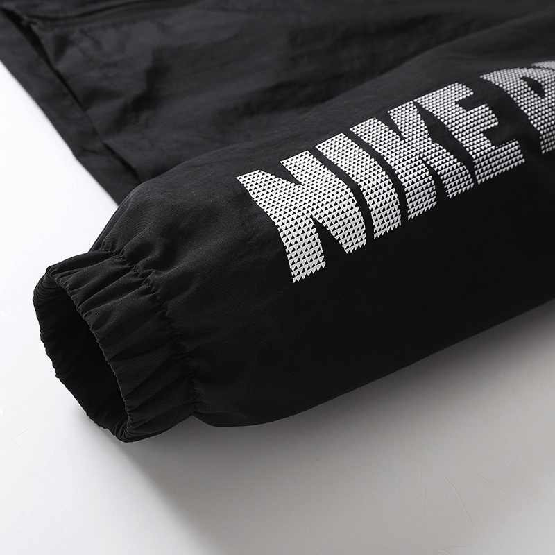 Thêu logo nlke áo gió ngoài trời ban đầu áo gió có mũ trùm đầu áo gió unisex áo khoác trơn
