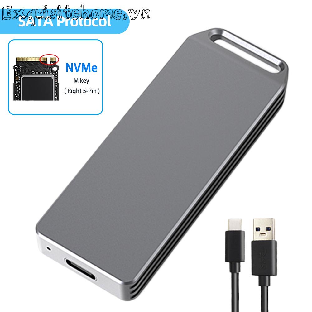 Vỏ ssd m.2 nvme / sata sang usb 3.1 hộp đựng ổ cứng di động 10gbps / 5gbps lên đến 2tb