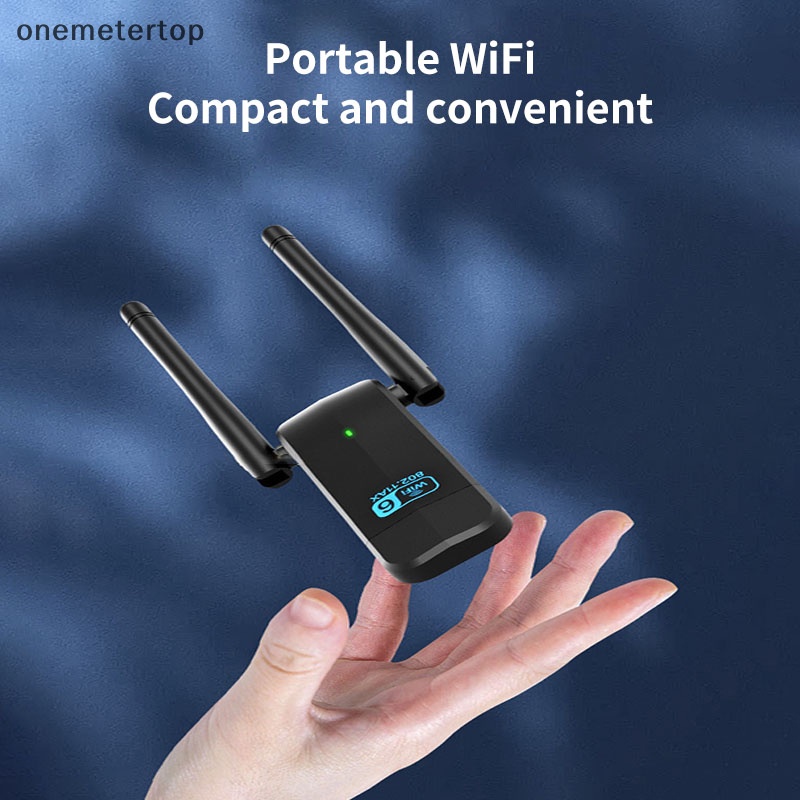 Onemeter 1800mbps wifi 6 usb adapter card mạng không dây usb 3.0 wifi6 dongle usb lan ethernet băng tần kép 2.4g / 5.8g cho pc laptop win 10 en