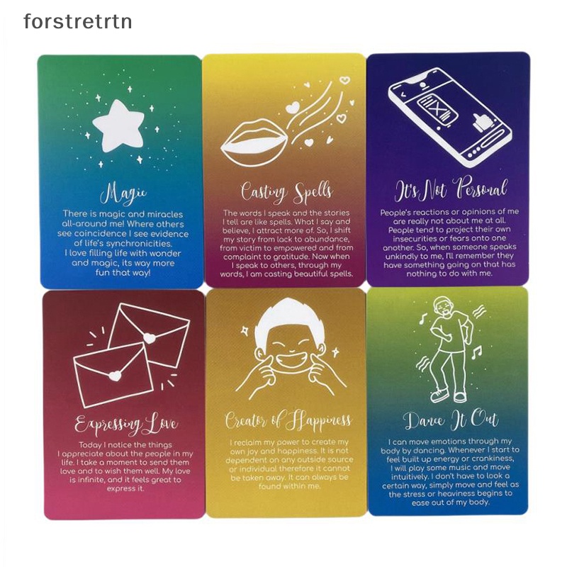 Forstretrtn thông điệp quan tâm oracle tarot card lời tiên tri số phận bói toán bộ bài gia đình ban tiệc trò chơi người mới bắt đầu bài bói bài trò chơi en