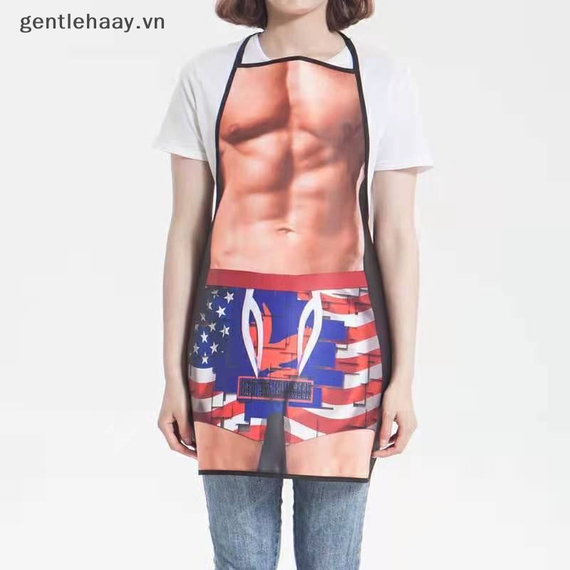 Gg kitchen sexy tạp dề người phụ nữ vui nhộn pinafore nấu ăn tiệc nướng dọn dẹp dễ thương apro vn