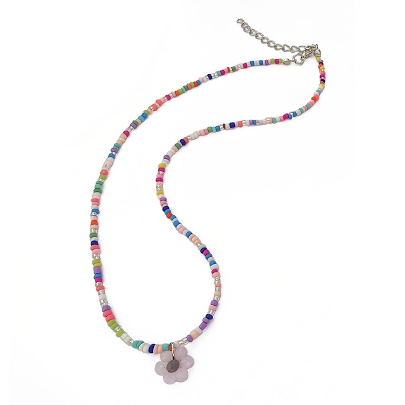 Coo Vòng cổ Chuỗi Hạt Mặt Hoa Phong Cách bohemian Thời Trang