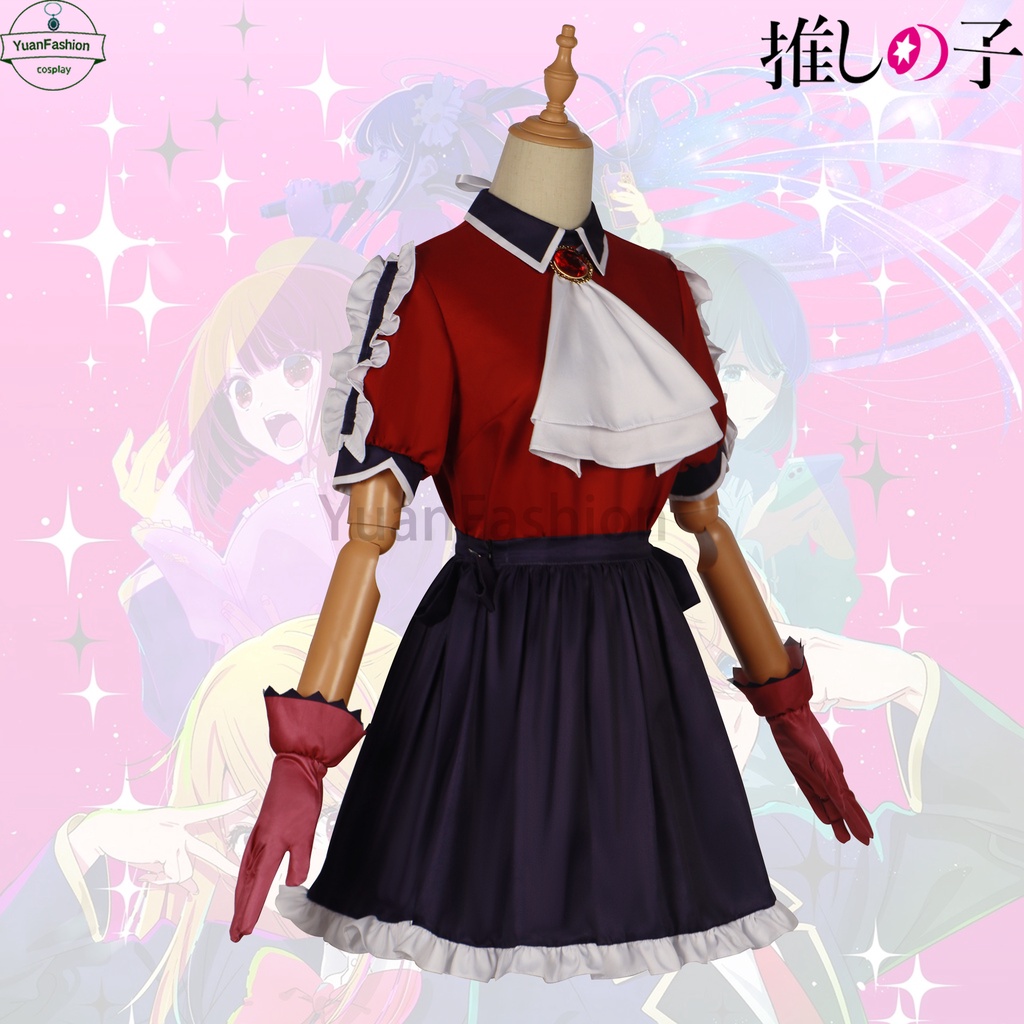 Oshi no ko cosplay quần áo ruby và arima kana coplay song and dance quần áo halloween hoạt hình chơi quần áo cho phụ nữ phục hồi hoàn hảo