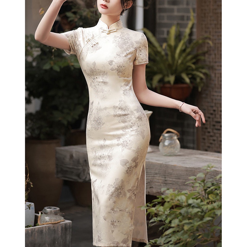 Đầm sườn xám XIANG NIAN NI phong cách Trung Quốc cổ điển thời trang cá tính dành cho nữ