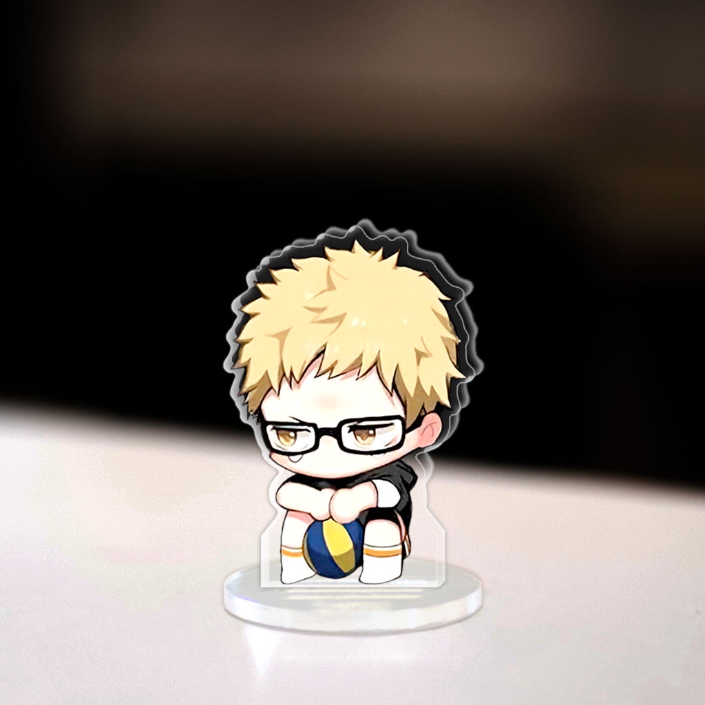 Mô hình 3cm Mini Haikyuu Hinata Nishinoya Oikawa Kageyama Standee Chibi Anime Manga trang trí góc học tập cao 3cm NLP