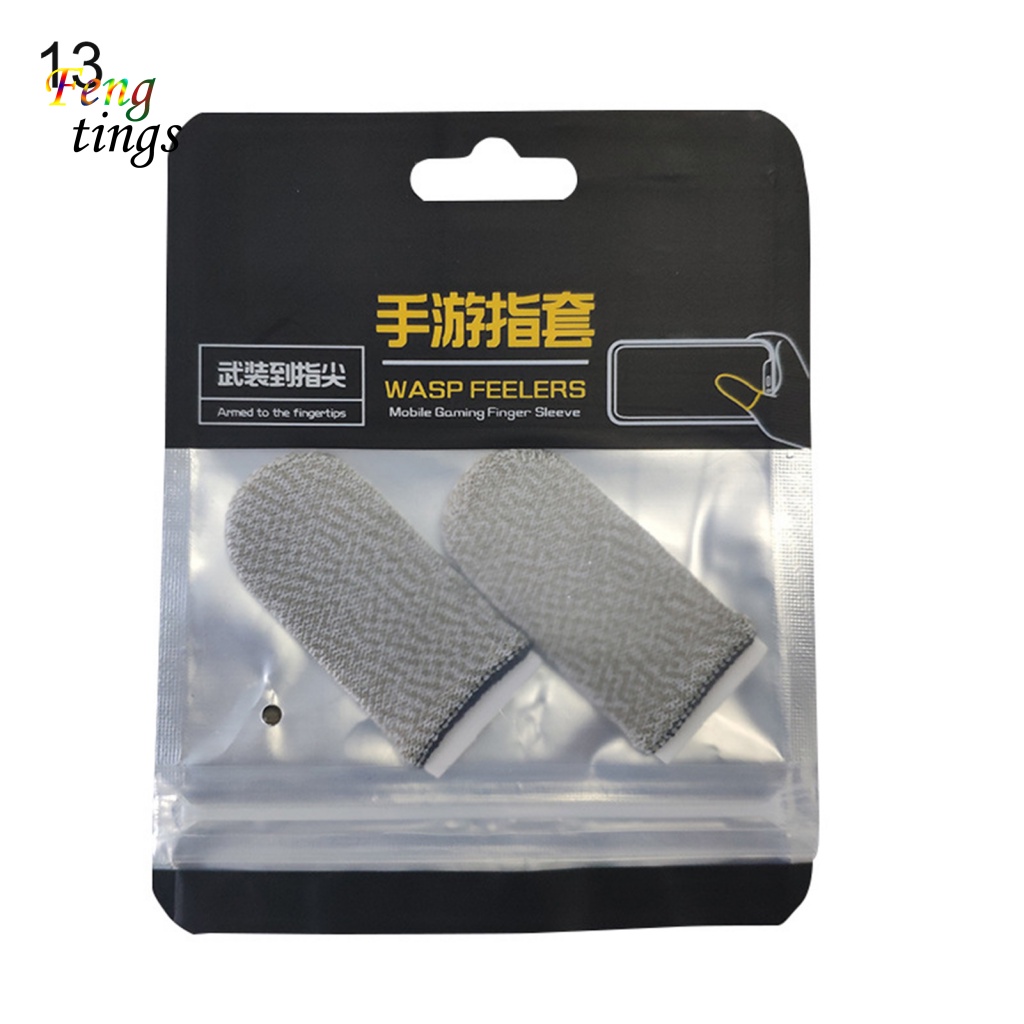 1 cặp cũi ngón tay bằng sợi nylon cho màn hình giải trí màn hình cảm ứng tay áo chơi game