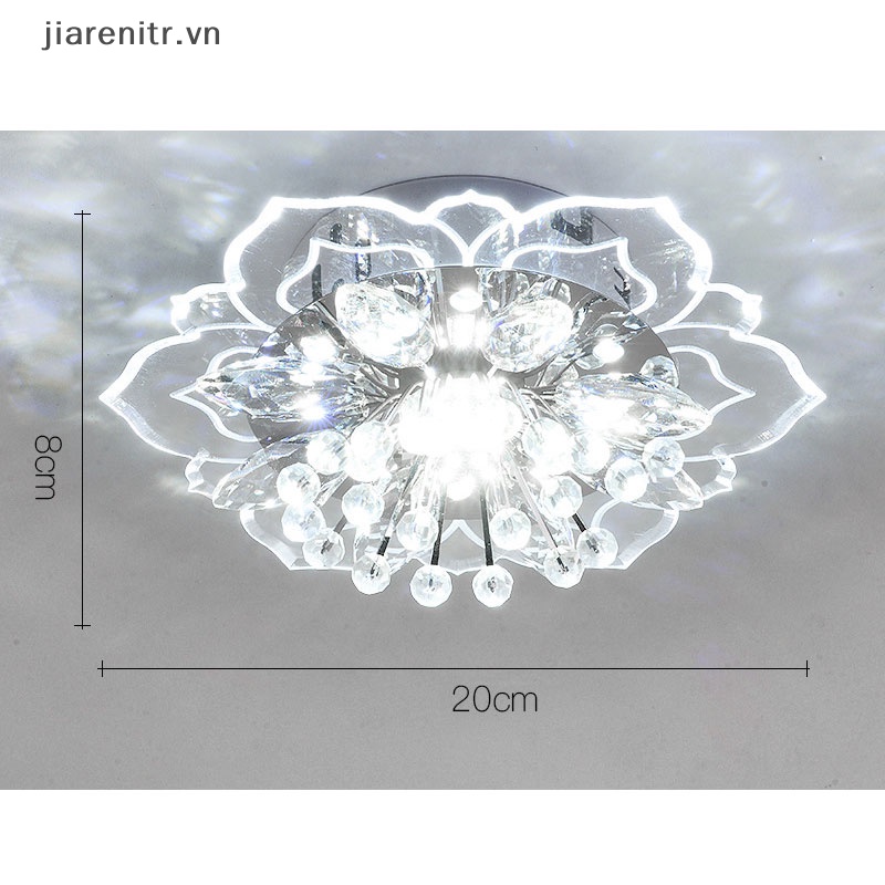 Ji 20cm 9w pha lê hiện đại led đèn trần đèn chiếu sáng hành lang mặt dây chuyền đèn chùm
 Vn