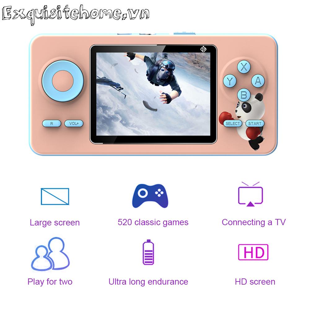 Máy chơi game cầm tay s5 retro màn hình hd 4k máy chơi game cổ điển có dây 520 trò chơi