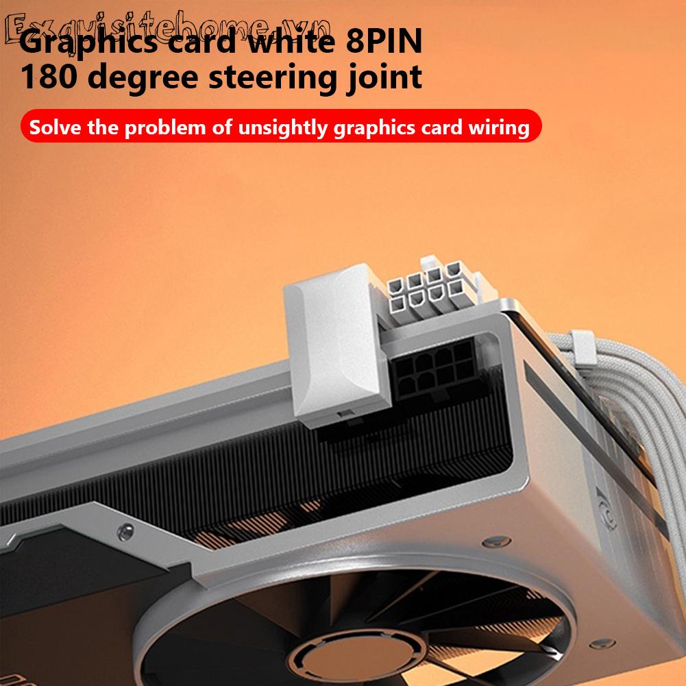 180 độ 8 pin nữ đến 8 pin nam card đồ họa góc cạnh bộ chuyển đổi nguồn điện