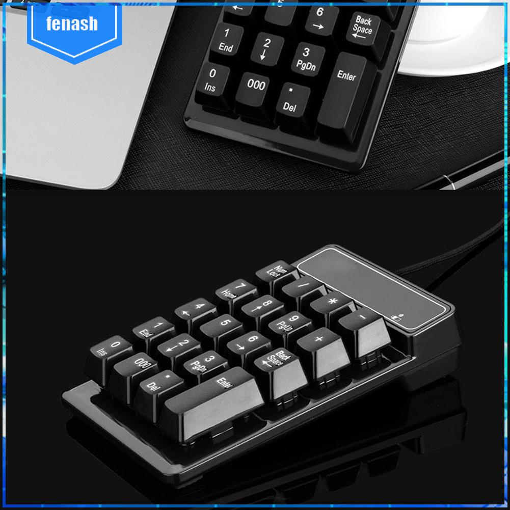19 phím bàn phím số có dây usb bàn phím cơ numpad cho máy tính xách tay