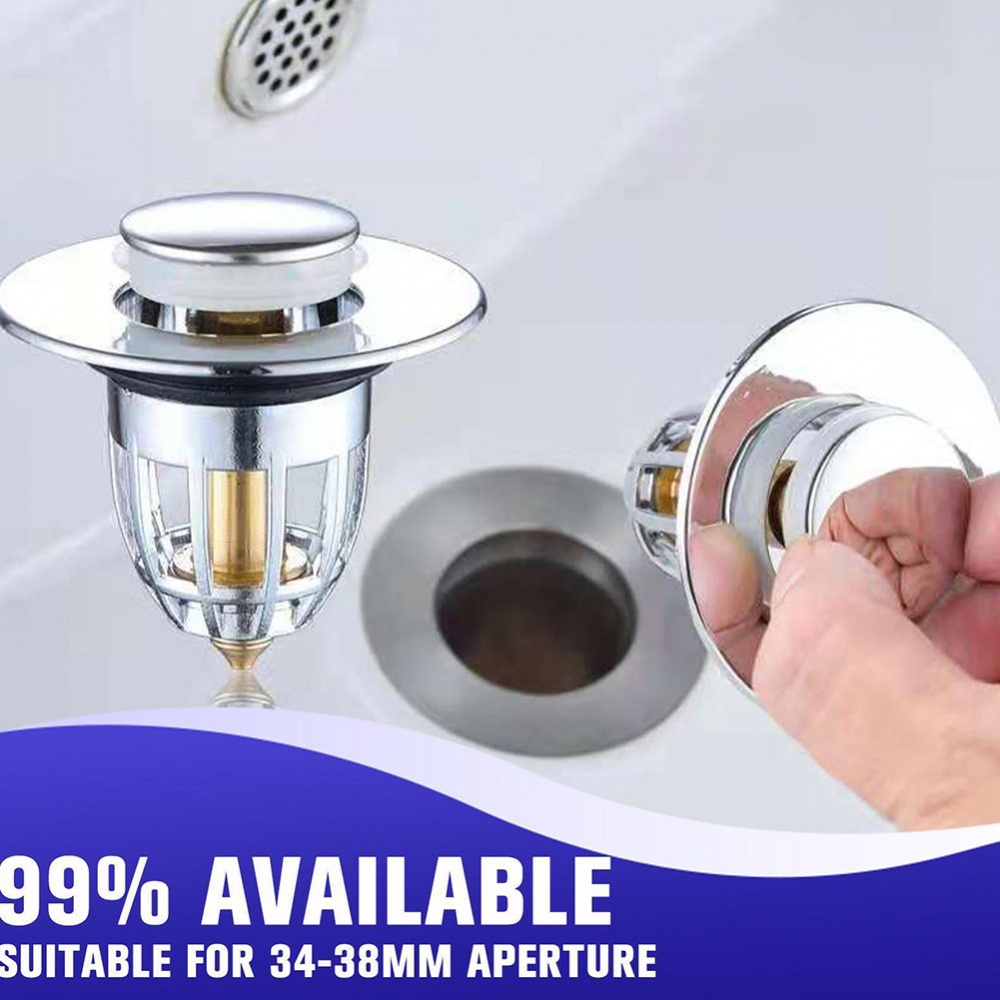 Bộ lọc xả mạ điện báo chí-loại 1pc bộ lọc phụ kiện bồn tắm bền