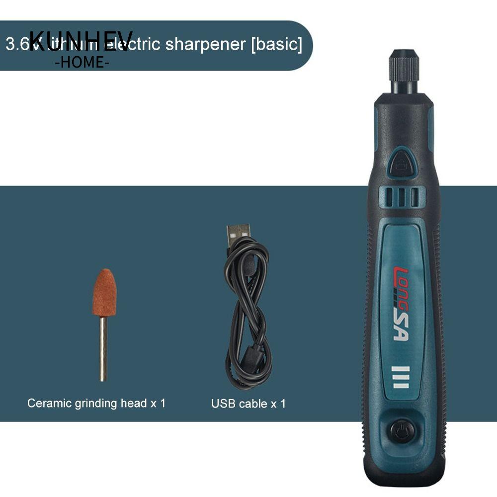 KUNHEV Máy mài không dây xoay jadeite khắc công cụ khắc tự làm usb có thể sạc lại điện microminiature máy khoan điện mini