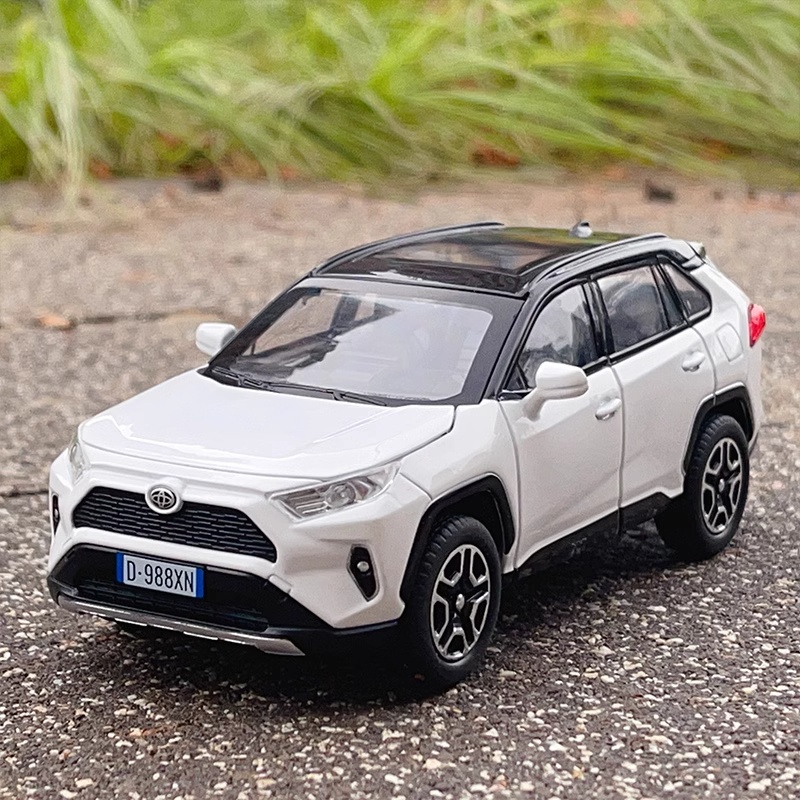 1:32 rav4 suv 2023 hợp kim die cast đồ chơi mô hình ô tô âm thanh và ánh sáng kéo lại đồ chơi trẻ em sưu tầm quà tặng sinh nhật