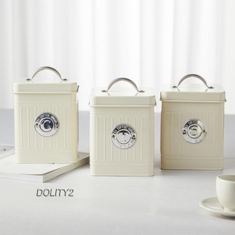 3 cái hộp đựng đồ trang trí nhà bếp có nắp đậy lọ đựng thức ăn cho nhà hàng phòng ngủ
