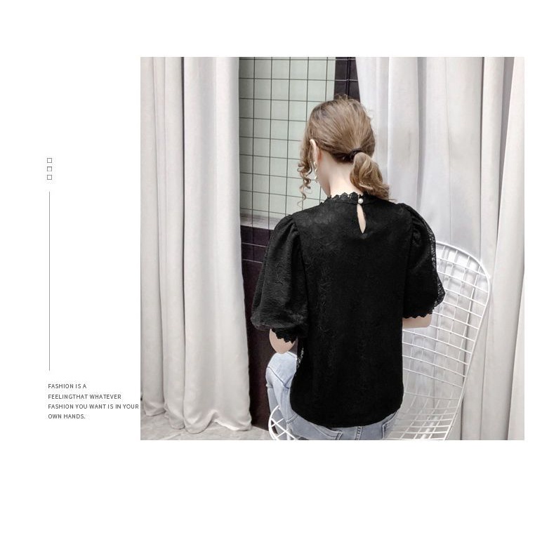 Áo Sơ Mi Chiffon Tay Lửng Thời Trang Mùa Hè Kiểu Mới Cho Nữ