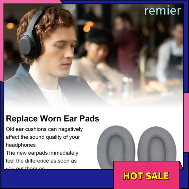 Re earpads thay thế miếng đệm tai đệm che earmuff sponge sleeve tương thích cho tai nghe sony / sony wh-xb900n