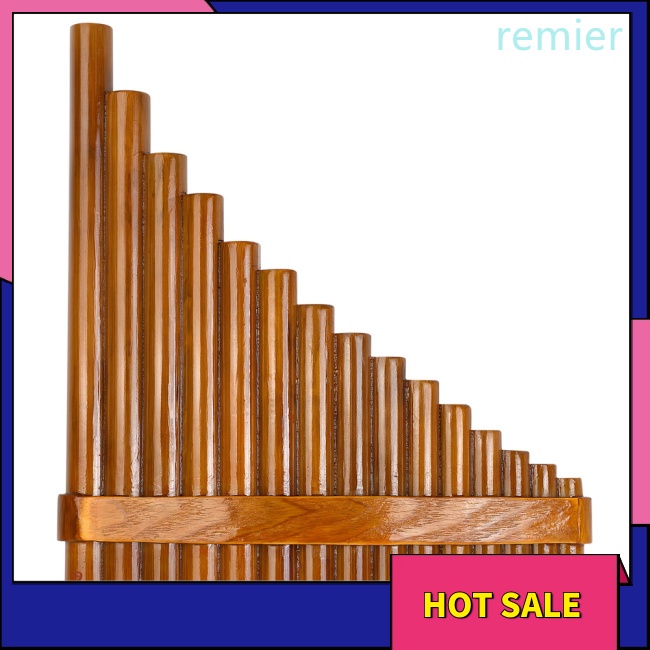 Re 15-tube g tone có thể điều chỉnh sáo tre tự nhiên nhạc cụ dân gian trung quốc, pan flute wind instrument panpipes