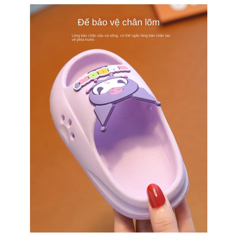 Mẫu mới dép trẻ em dễ thương công chúa trong nhà dép mát nhà nam nữ