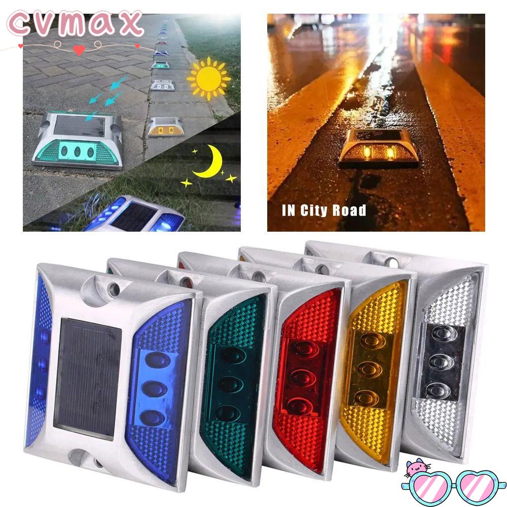 Đèn đánh dấu giao thông cymx, đèn đường năng lượng mặt trời hai mặt phản xạ, nhấp nháy vuông bền hoặc luôn bật 6 đèn led boong ngoài trời