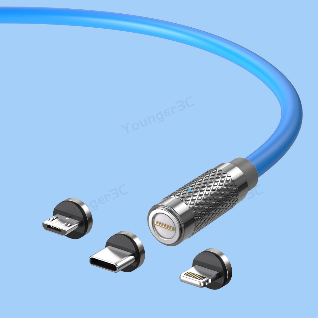 Cáp sạc siêu nhanh 120w cáp dữ liệu silicon lỏng 1m / 2m dây sạc thu hút từ tính cho ios loại c micro