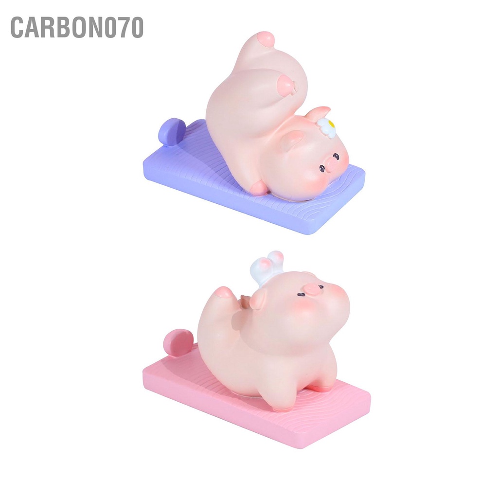 Giá Đỡ Điện Thoại Hình Lợn Tập Yoga Đáng Yêu Nhựa Cho Bàn Làm Việc Tại Nhà