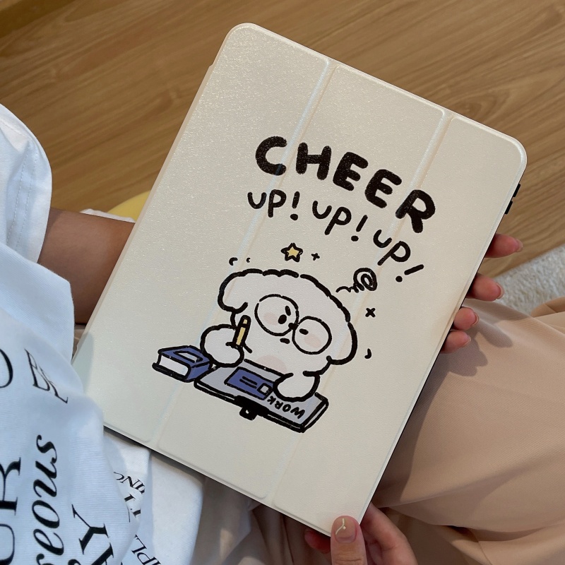 Phim hoạt hình con chó con dễ thương máy tính bảng silicone mềm chống sốc cho ipad mini 6/5 ipad 9,7 5 6th air 3/4/5 ipad 10,2 7th/8/9/10 pro 11 inch 2022 ipad pro 2021 2020 giá đỡ ipad