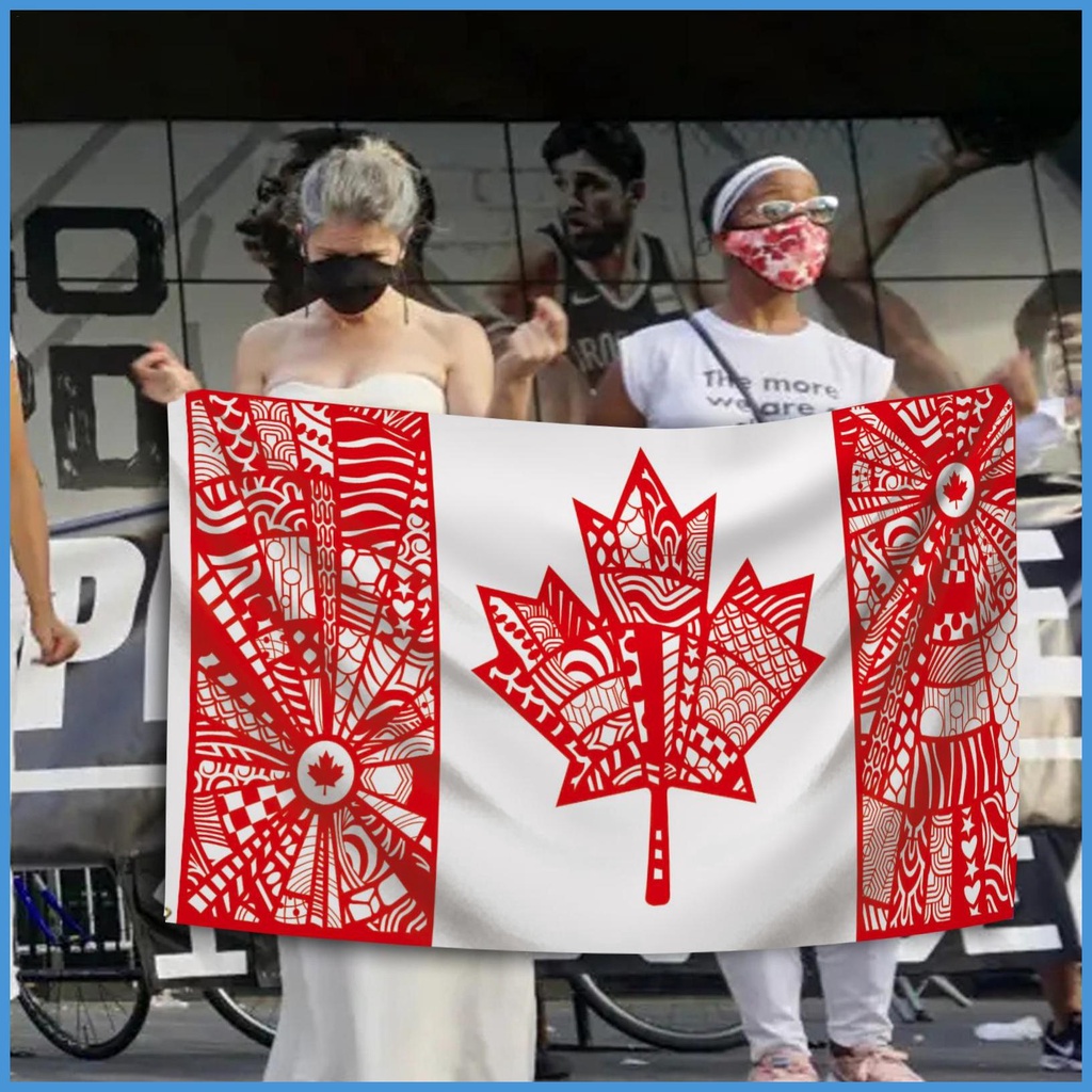 Canada lá bản địa canada canada lá phong quốc gia vườn cờ 35x59 inch double-sided polyester luvn