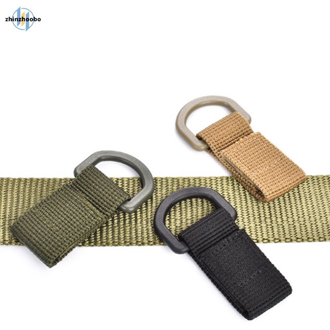 Zhin webbing đính kèm thắt lưng kẹp ba lô ngoài trời dây đeo clasp quickdraw carabiner camp chai nước móc treo móc treo