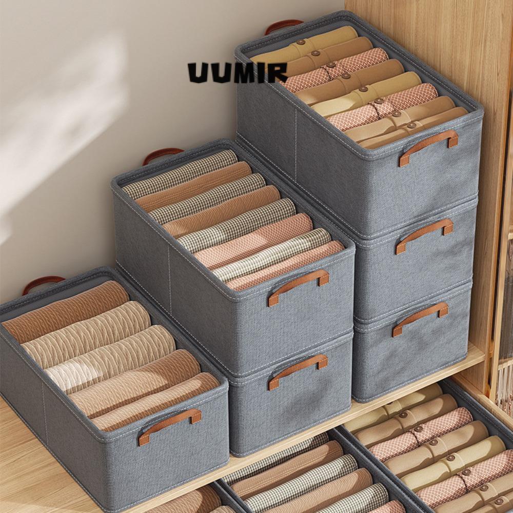 Hộp đựng quần áo UUMIR chia ngăn đựng đồ lót nghệ thuật/ màu xám đa chức năng