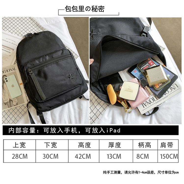 3760converse students túi đeo vai đơn phong cách anh đơn giản và thanh lịch campus unisex túi đeo chéo ngực m