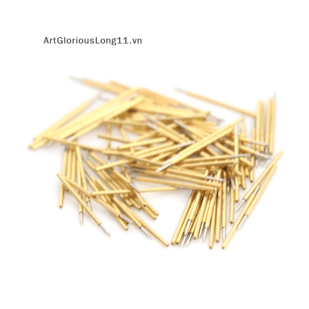 Artgloriouslong new fine 100x p50-b1 dia 0,68mm chiều dài 16mm 75g đầu dò kiểm tra áp suất lò xo pogo pin.