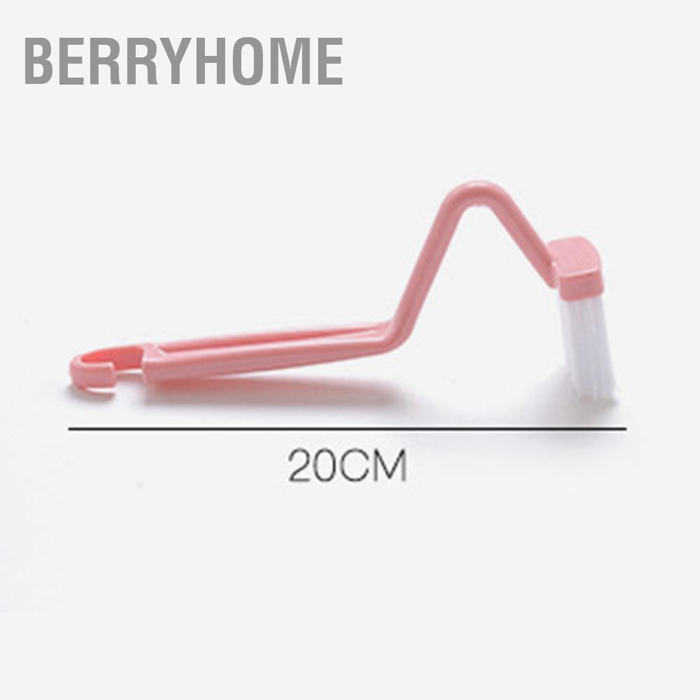 Bàn chải làm sạch nhà vệ sinh loại S góc cong di động  BerryHome~