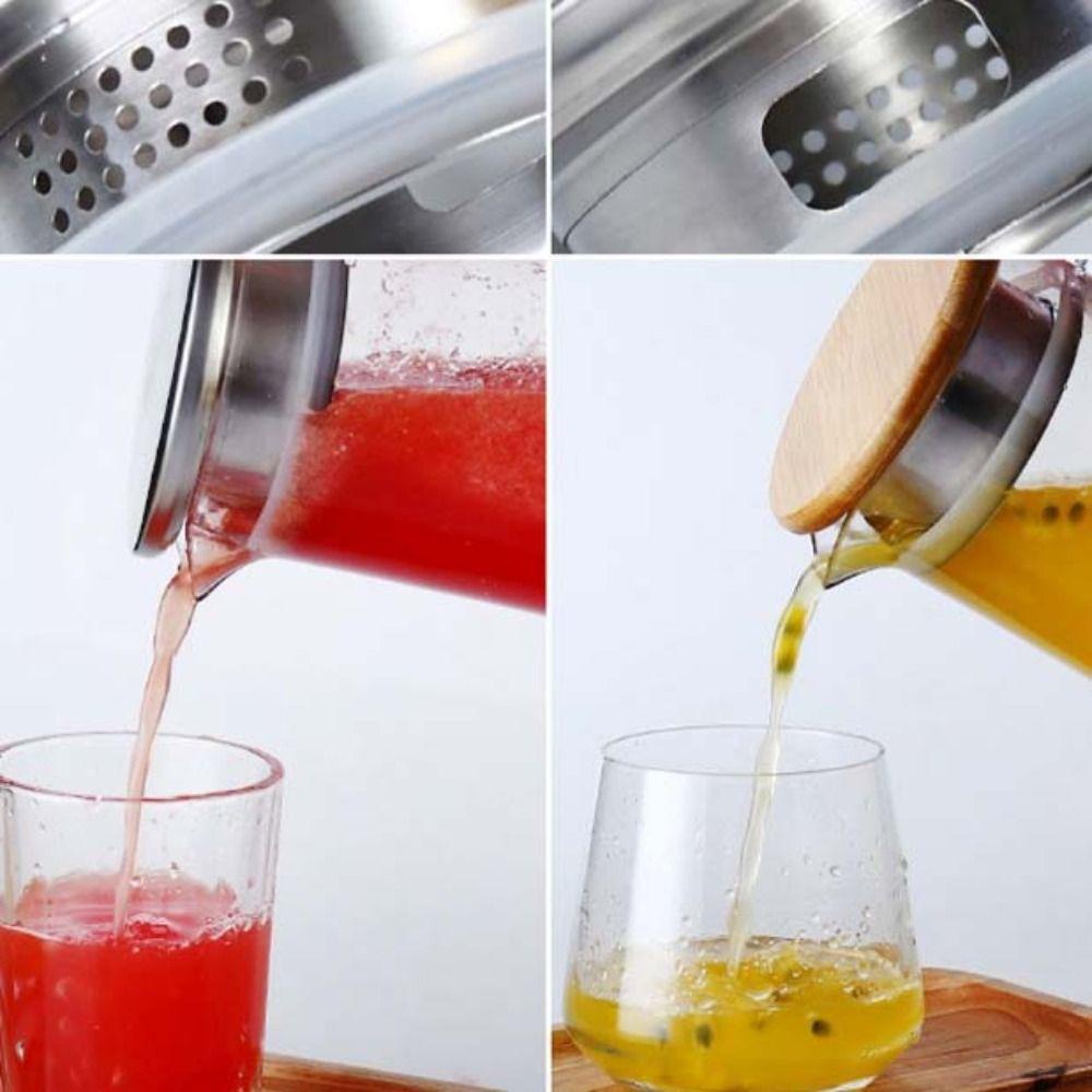 Bình Đựng Nước Bằng Nhựa acrylic Trong Suốt Chịu Nhiệt Dung Tích 1.0l / 1.2l / 1.6l Có Nắp Bằng Gỗ / acrylic Trong Suốt