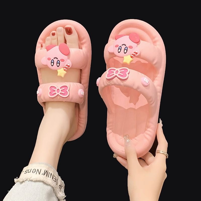 Dép Xăng Đan Họa Tiết Gấu Và Dâu Tây Dễ Thương Thời Trang Mùa Hè 2023 Cho