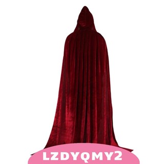 Áo choàng nhung cape wizard có mũ trùm đầu trang phục cosplay halloween cho nam giới nữ