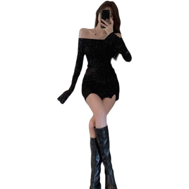 Chic váy nữ Đầm Body Cho thời váy trang hàng cao cấp tính cách 2023 NEW AG081102