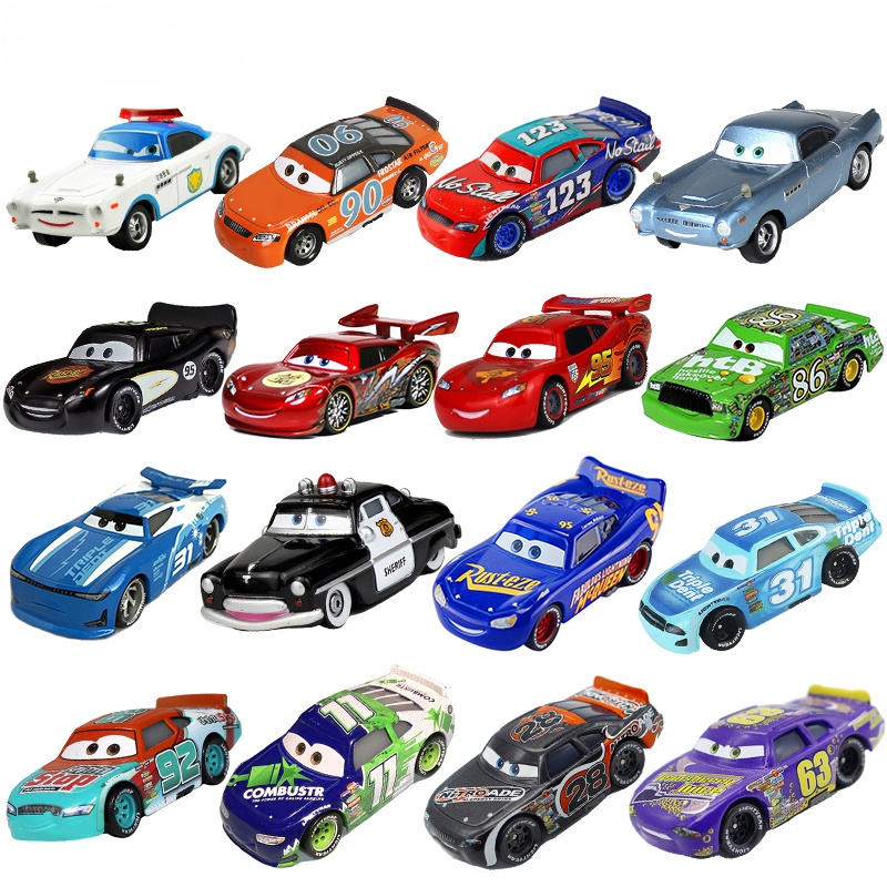 Pixar Cars 2 3 Đồ chơi Piston Cup Racer Lightning McQueen Car 1: 55