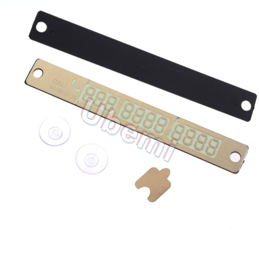 2023 phong cách ô tô thời trang số điện thoại nhãn dán thẻ ban đêm phát sáng tạm thời thẻ đậu xe ô tô tấm hút thẻ số điện thoại