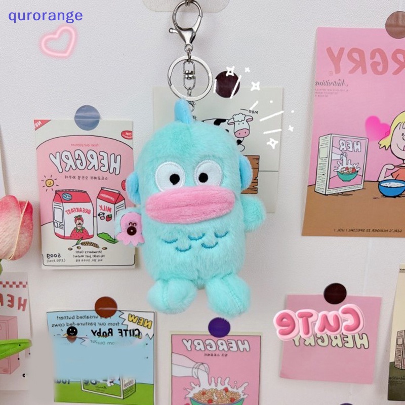 Qurange phim hoạt hình dễ thương hunton cá hề nhồi bông mềm búp bê móc khóa anime kawaii túi đồ chơi sang trọng mặt dây chuyền trang trí cho bé gái quà tặng sinh nhật ror