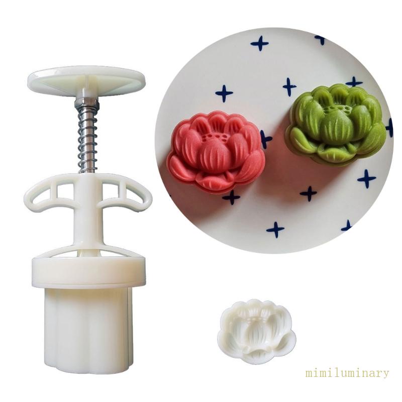 Ivy 3d lotuses leaf mung bean cake mold set thích hợp cho các phụ kiện khuôn tự làm trong lễ hội mùa thu được sử dụng để nấu bánh