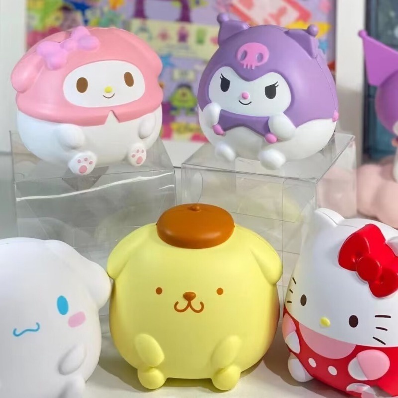 Đồ chơi giảm căng thẳng sanrio hello kitty cinnamoroll kuromi rebound decompression doll kawaii finger press vent relief toys quà tặng