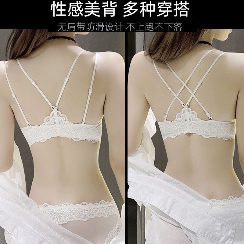 Áo Ngực Mỏng Cài Nút Phía Trước Màu Trắng Cỡ Lớn 32-38 Abc Thời Trang Quyến Rũ Cho Nữ
