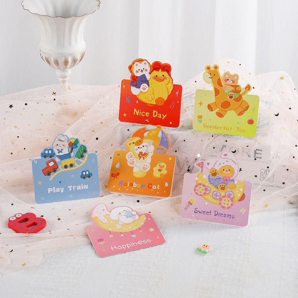Dalton 10 cái thiệp tin nhắn, thiệp mời viết tay, phim hoạt hình trống chúc phúc cảm ơn ngày nhà giáo