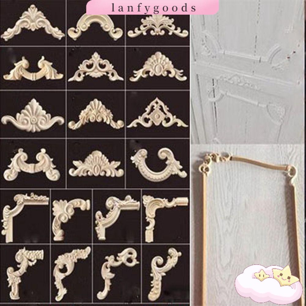 Đồ thủ công bằng gỗ lanfy, natural floral multi-styles wood carved crafts, unique corner appliques khung trang trí cửa tường
