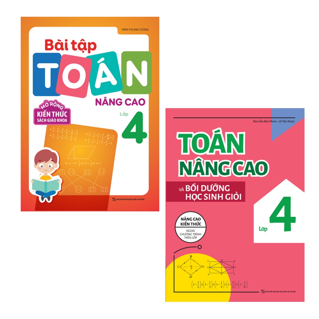 Sách Combo 2 Cuốn Toán Nâng Cao Lớp 4