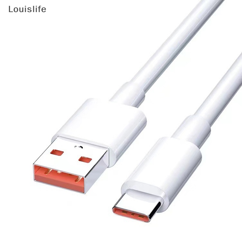 Louislife Dây Cáp Sạc Nhanh usb Loại c 6a 66w 2M Cho xiaomi samsung huawei Wd