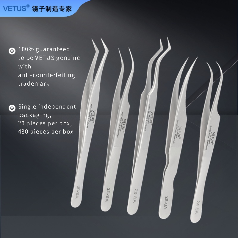 Nhíp thép không gỉ chính xác cao chính hãng vetus elbow sa series